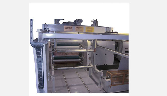 automatic bopp film Rolls loading and unloading system to bopp fim vacuum metallizer machine