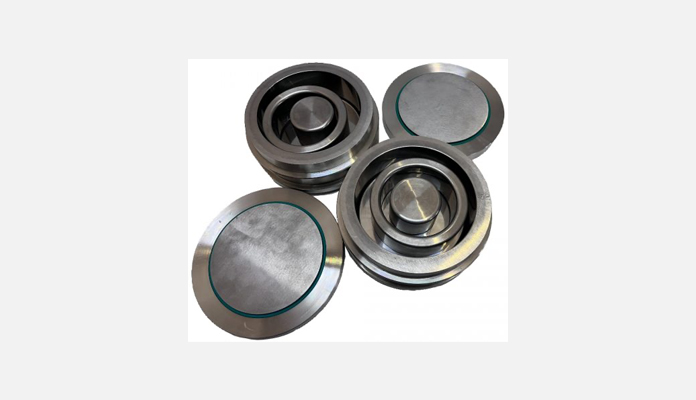 tungsten carbide grinding jars for vibratory disc mill